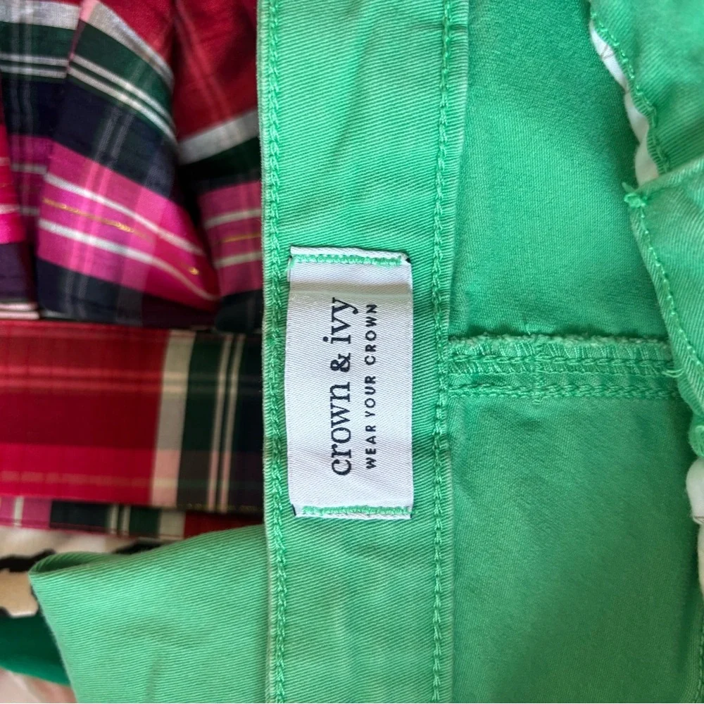 Crown & Ivy Vibrant Green Pants - Picture 3 of 4